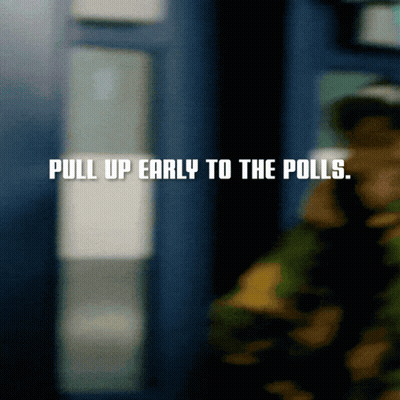 Blurred Person Pull Up Early To The Polls GIF
