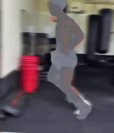 Blurred Person Running In Gym GIF