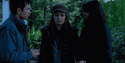 Blurred Person's Face With Blue Background GIF