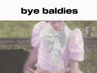 Blurred Person Saying Bye Baldies GIF