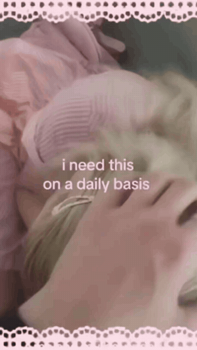 Blurred Person Saying I Need This On A Daily Basis GIF