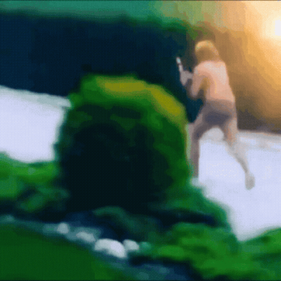 Blurred Person Standing In Field GIF