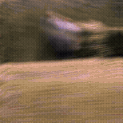 Blurred Person Walking On Beach GIF