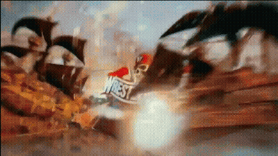 Blurred Pirate Ship With Word Wrest GIF
