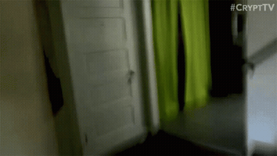 Blurred Room With Green Curtain #Crypttv GIF