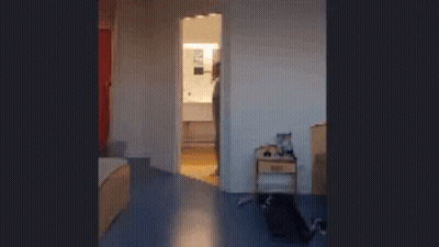 Blurred Room With Open Door GIF
