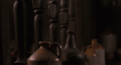 Blurred Shelf Filled With Food GIF