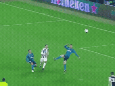 Blurred Soccer Field With McDonald's Sign GIF