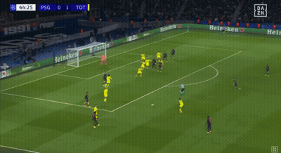 Blurred Soccer Game PSG Vs TOT Score 0-1 GIF