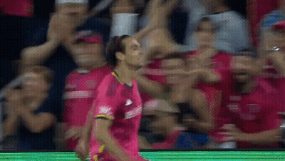 Blurred Soccer Player In Pink Adidas Jersey GIF