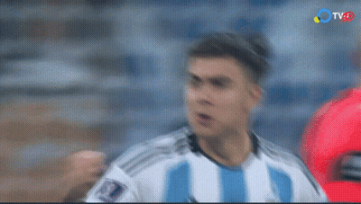 Blurred Soccer Player With TV2 GIF