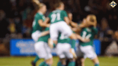 Blurred Soccer Players Number 21 GIF