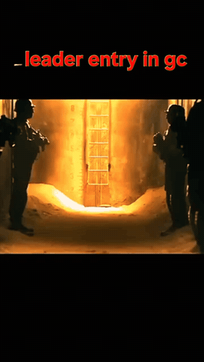 Blurred Soldiers Leader Entry In GC Red Letters GIF
