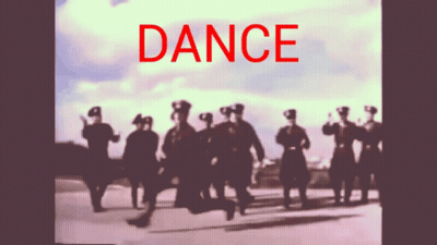 Blurred Soldiers With Dance In Red GIF