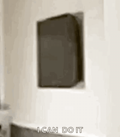 Blurred Speaker With Words I Can Do It GIF