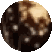 Blurred Sphere With White Border Sticker