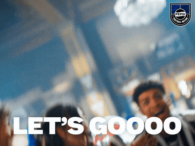 Blurred Two People Saying Let's Goooo GIF
