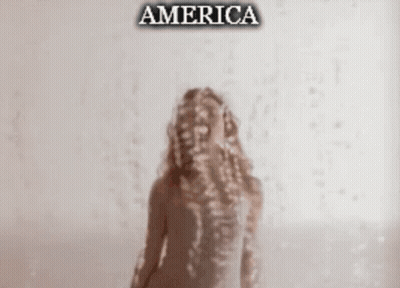 Blurred Woman Saying America GIF