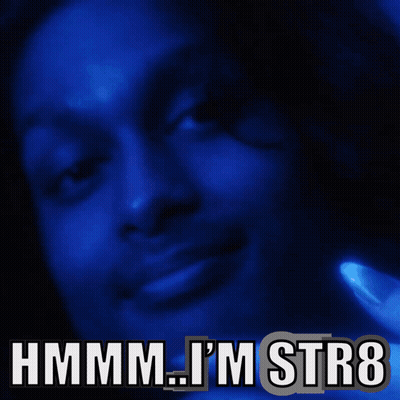 Blurred Woman Saying Hmm I'm Str8 GIF