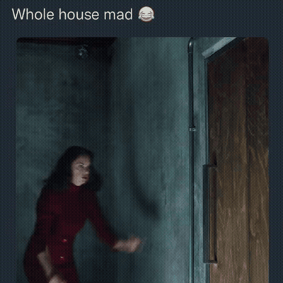 Blurred Woman Screaming Whole House Mad GIF