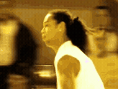 Blurred Woman With Ponytail GIF