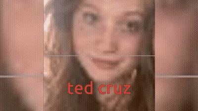 Blurred Woman With Ted Cruz Name GIF