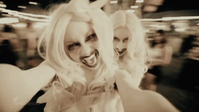 Blurred Woman With White Hair Screaming GIF