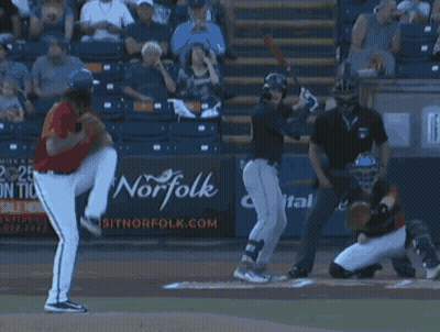 Blurry Baseball Field With Coca Cola Ad GIF