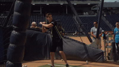 Blurry Baseball Game With Few People In Stands GIF