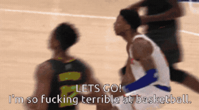 Blurry Basketball Game Lets Go I'm So Fucking Terrible GIF
