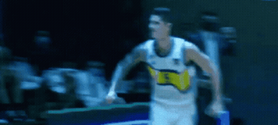 Blurry Basketball Player In White Jersey Number 5 GIF