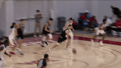 Blurry Basketball Player With UCSD Jersey GIF