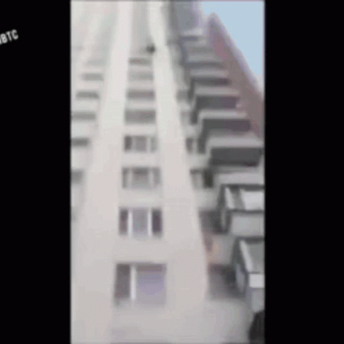 Blurry Building With BTC Text GIF