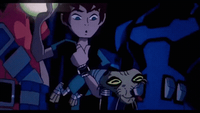 Blurry Cartoon Character In Green Shirt GIF
