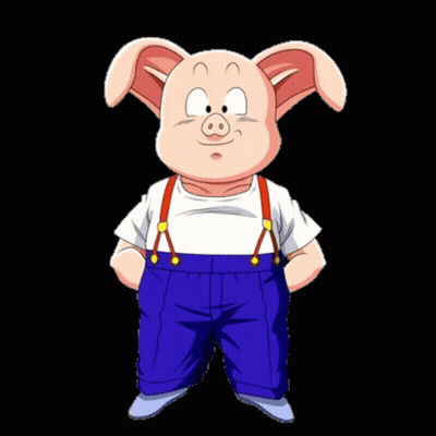 Blurry Cartoon Character With Bunny Ears And Blue Pants GIF