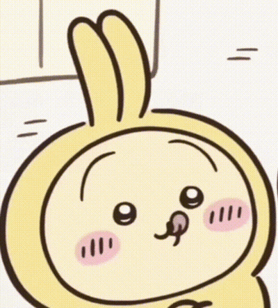 Blurry Cartoon Character With Flower In Mouth GIF