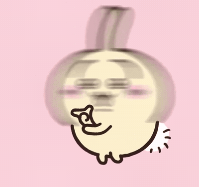 Blurry Cartoon Character With Flower In Mouth GIF