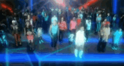 Blurry Crowd Dancing At Party GIF