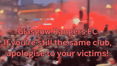 Blurry Crowd Glasgow Rangers FC GIF
