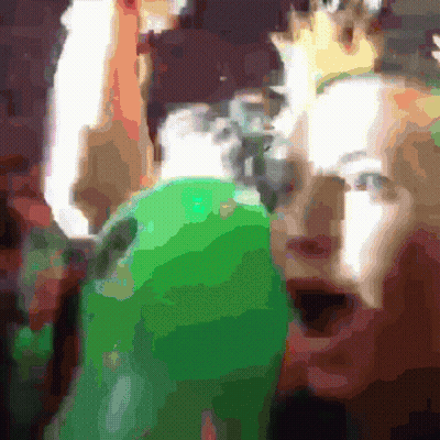Blurry Face Green Background GIF