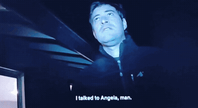 Blurry Face With Blue Background GIF
