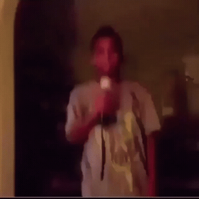 Blurry Face With Blue Sky GIF