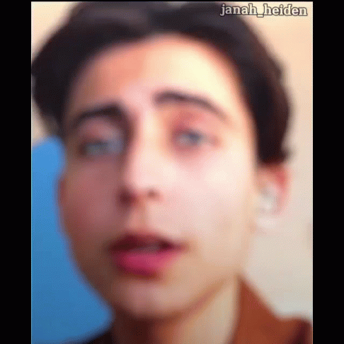 Blurry Face With Janah Heiden GIF