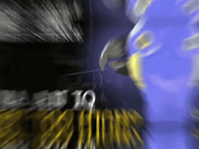 Blurry Face With Number 10 GIF