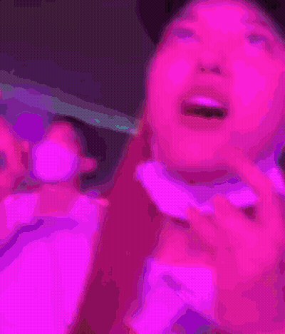 Blurry Face With Purple Lighting GIF