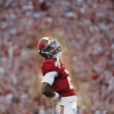 Blurry Football Player In Number 1 Jersey GIF