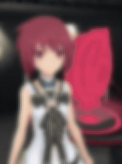 Blurry Girl In White Dress GIF
