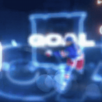 Blurry Goal Sign With Person GIF