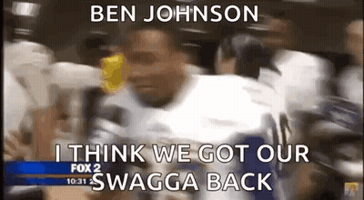 Blurry Group Of People Saying Ben Johnson I Think We Got Our Swagga Back GIF