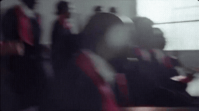 Blurry Group Of People Sitting On A Plane GIF